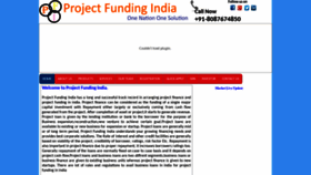 What Projectfundingindia.com website looked like in 2020 (4 years ago)