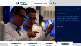 What Pharmascience.com website looked like in 2020 (4 years ago)