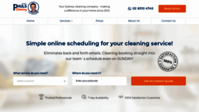 What Paulscleaningsydney.com.au website looked like in 2020 (4 years ago)
