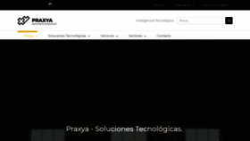 What Praxya.com website looked like in 2020 (4 years ago)