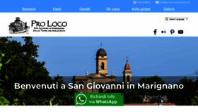 What Prolocosangiovanni.it website looked like in 2020 (4 years ago)