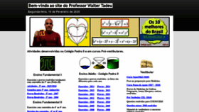What Professorwaltertadeu.mat.br website looked like in 2020 (4 years ago)