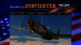 What P51gunfighter.com website looked like in 2020 (4 years ago)