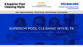 What Poolcleaningwylie.net website looked like in 2020 (4 years ago)