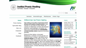 What Pranichealing.ch website looked like in 2020 (4 years ago)