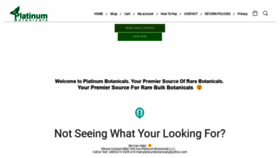 What Platinumbotanicals.com website looked like in 2020 (4 years ago)
