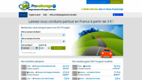 What Provoiturage.fr website looked like in 2020 (4 years ago)