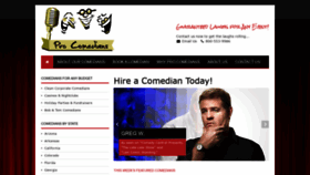 What Procomedians.com website looked like in 2020 (4 years ago)