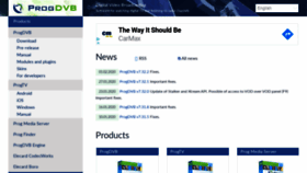 What Progdvb.com website looked like in 2020 (4 years ago)
