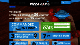 What Pizzacap.fr website looked like in 2020 (4 years ago)