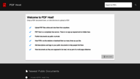 What Pdfhost.io website looked like in 2020 (4 years ago)