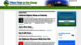 What Pikespeakonthecheap.com website looked like in 2020 (4 years ago)