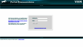 What Przewoznicy.vancargo.com website looked like in 2020 (4 years ago)