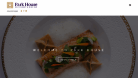 What Parkhouserestaurant.co.uk website looked like in 2020 (4 years ago)