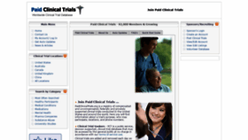 What Paidclinicaltrials.org website looked like in 2020 (4 years ago)