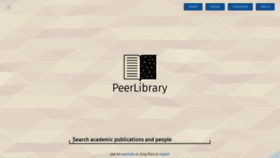 What Peerlibrary.org website looked like in 2020 (4 years ago)