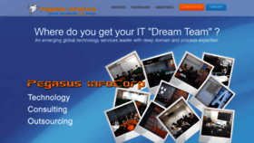 What Pegasusinfocorp.com website looked like in 2020 (4 years ago)