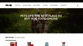 What Pets-life.com website looked like in 2020 (4 years ago)