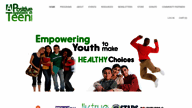What Positiveteenhealth.org website looked like in 2020 (4 years ago)