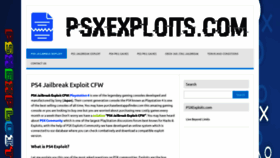 What Psxexploits.com website looked like in 2020 (4 years ago)