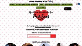 What Poshsnob.com website looked like in 2020 (4 years ago)
