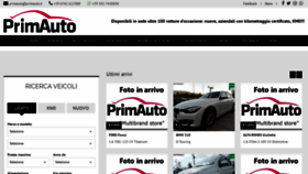 What Primauto.it website looked like in 2020 (4 years ago)