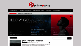 What Primesong.com website looked like in 2020 (4 years ago)