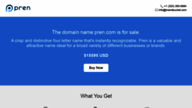 What Pren.com website looked like in 2020 (4 years ago)
