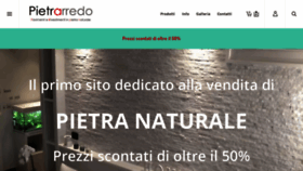 What Pietrarredo.com website looked like in 2020 (4 years ago)