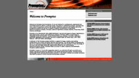 What Promptus.com website looked like in 2020 (4 years ago)