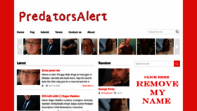 What Predatorsalerts.com website looked like in 2020 (4 years ago)