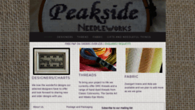 What Peaksideneedleworks.co.uk website looked like in 2020 (4 years ago)