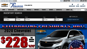 What Paradisebuickgmc.com website looked like in 2020 (4 years ago)