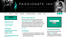 What Passionateink.org website looked like in 2020 (4 years ago)