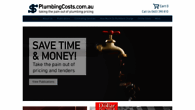 What Plumbingcosts.com.au website looked like in 2020 (4 years ago)