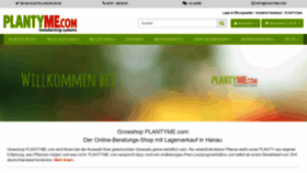 What Plantyme.de website looked like in 2020 (4 years ago)