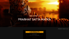 What Prabhatsattamatka.com website looked like in 2020 (4 years ago)