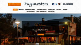 What Paymasters.com.au website looked like in 2020 (4 years ago)