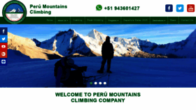 What Perumountainsclimbing.com website looked like in 2020 (4 years ago)