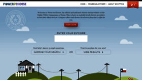 What Powertochoose.com website looked like in 2020 (4 years ago)