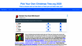 What Pickyourownchristmastree.org website looked like in 2020 (4 years ago)