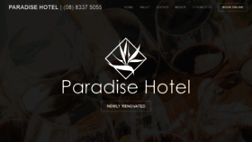 What Paradisehotel.com.au website looked like in 2020 (4 years ago)