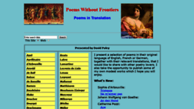 What Poemswithoutfrontiers.com website looked like in 2020 (4 years ago)