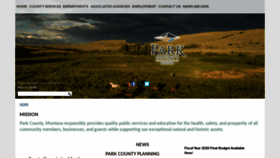 What Parkcounty.org website looked like in 2020 (4 years ago)
