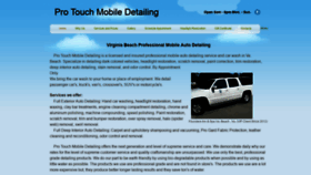 What Protouchmobiledetail.com website looked like in 2020 (4 years ago)