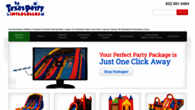 What Partymoonwalkstx.com website looked like in 2020 (4 years ago)