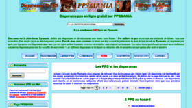 What Ppsmania.fr website looked like in 2020 (4 years ago)