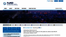 What Promedmail.org website looked like in 2020 (4 years ago)