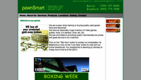 What Pawnsmart.ca website looked like in 2020 (4 years ago)