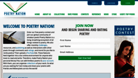 What Poetrynation.com website looked like in 2020 (4 years ago)